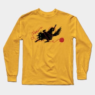 Vevekojotl playing with red clew Long Sleeve T-Shirt